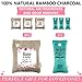Homenery Bamboo Charcoal Air Purifier Bag - Room Fresheners for Home, Car, Closets - Odor Removing Freshener (6 Pack)