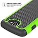 Zoeirc for LG K4 Case, for LG Spree Case, for LG Optimus Zone 3 Case, [Shock Absorption] Hybrid Dual Layer Armor Defender Protective Case Cover for LG K4 LTE (Green)