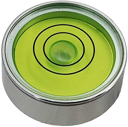 UMEI Metal Universal Horizontal Bubble Water Level Balance Bubble Level Round Bubble 25x10mm