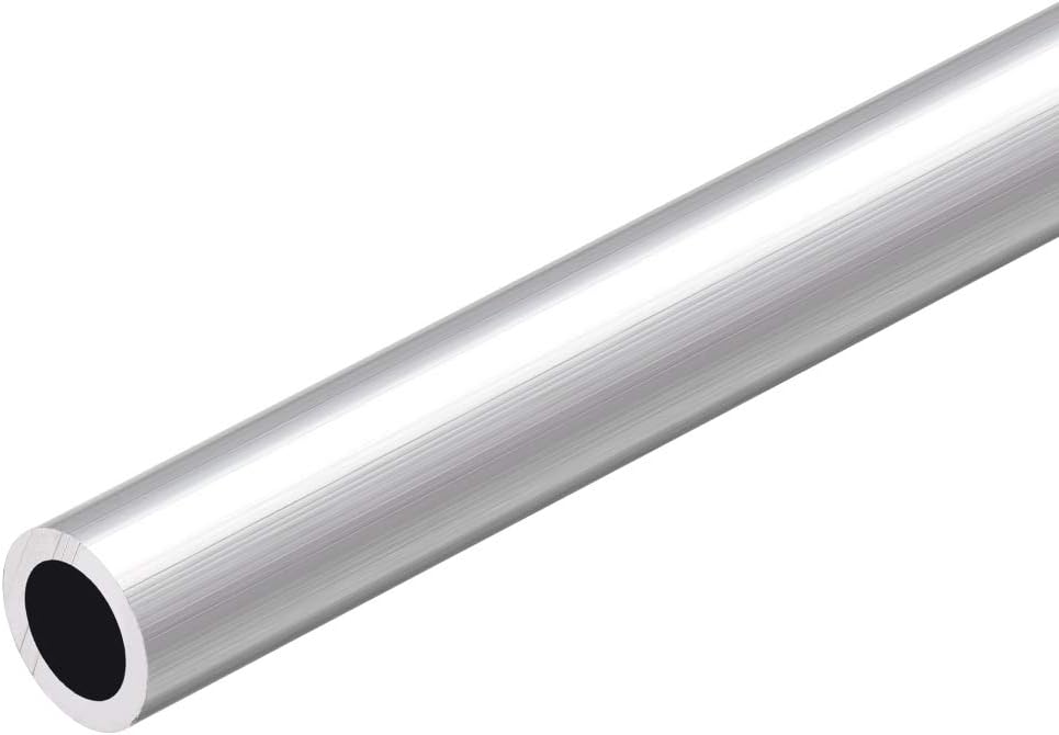sourcing map 6063 Aluminum Round Tube, 300mm Length 12mm OD 8mm Inner Dia Seamless Aluminum Straight Tubing