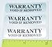 Security Label. Warranty Void Tamper Evident Seal / Labels by PCLiquidations.com