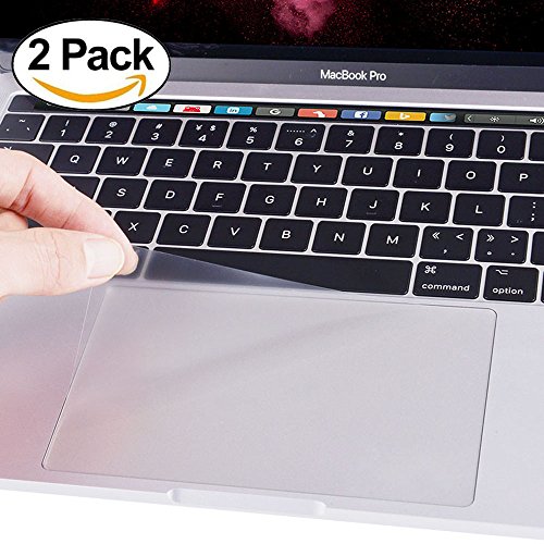 (2 pack) Clear Anti-scratch Trackpad Protector Touchpad Cover Skin for NEWEST Macbook Pro 13 Inch with or without TouchBar Models A1706 and A1708 (Released 2016)
