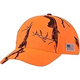 EDTREK Elite Youth High Performance Hunting Hat - Boys Girls Kids Camo Hat and Blaze Orange Baseball Cap