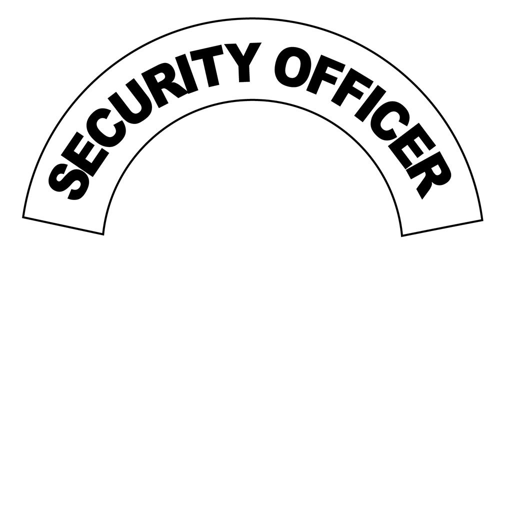 Security Officer Hard Hat Labels Helmet Vinyl Stickers Decals Reflective