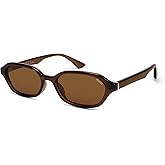 SOJOS Retro Rectangle Polarized Sunglasses for Women Men Trendy Hexagon Narrow Chic Y2K Sunnies SJ2629