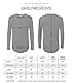 URBANCREWS Mens Hipster Hip Hop Textured Long Sleeve T-Shirt Salt, XL