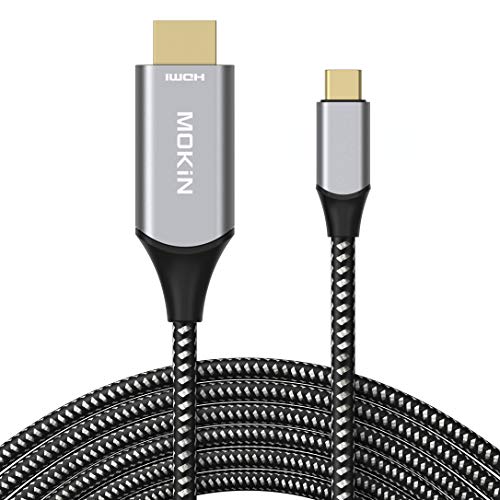 USB C to HDMI Adapter (4K@60Hz), USB Type-C to HDMI Thunderbolt 3 Adapter for MacBook Pro 2017/2016, iMac, Samsung Galaxy S9/S8/Note 8, Dell XPS 12/13/15, Surface Book 2,Lenovo Yoga 900 and More