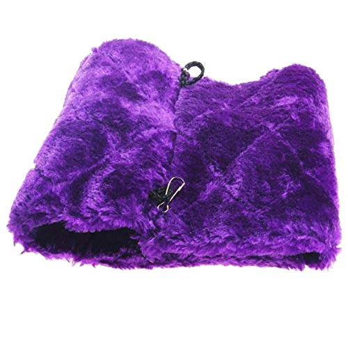 Cdycam Plush Pet Bird Hut Nest Hammock Hanging Cage Happy Snuggle Cave Tent (Medium)