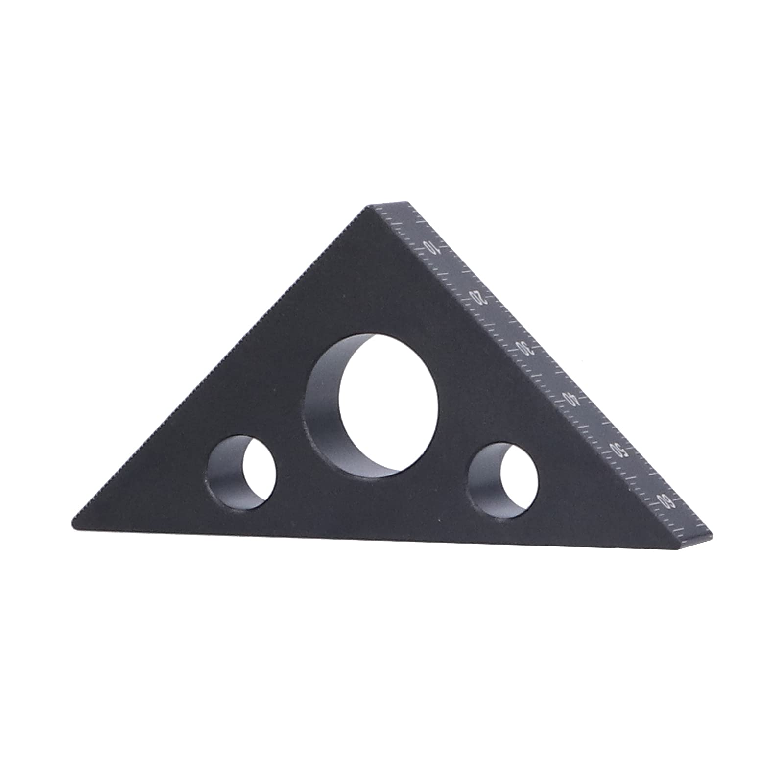 Tissting Triangle Ruler 45 Degree Aluminium Alloy Metrico Ruler Woodworking Gauging Tool for Measurement