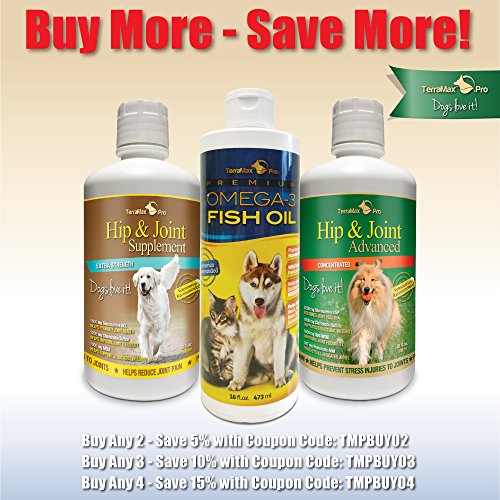 TerraMax Pro Concentrated Liquid Glucosamine for Dogs Advanced Hip