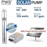 PWS 24V Stainless Steel 316 Solar Water Pumps, Solar Bore Well Pumps, JS3-1.8-100