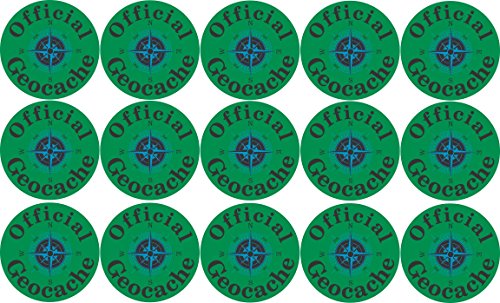 StickerTalk Official Geocache Permanent Vinyl Sticker, 1 inch by 1 inch