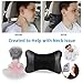 YIHO Car Seat Neck Pillow Embossed Crocodile Leatherette Support Head-Rest Cushion to Relief Cervical Shoulder Pain Issues for Driver & Passenger, Office or Recliner Chair