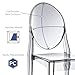 Modway Casper Modern Acrylic Stacking Kitchen and Dining Room Chair in Smoke - Fully Assembled