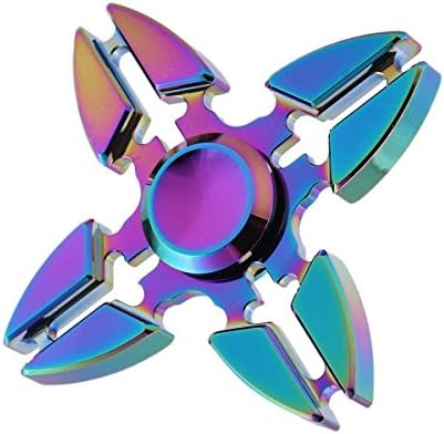 Fidget Spinner Toy, ADHD Focus Anxiety Relief Toys, Definitely keeping hands busy and off the phone. EDC hand spinner Toy, Amazing! All ages are mesmerized by this (Colorful 5)