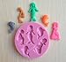 Yunko New Pretty Mermaid Shaped 3d Silicone Cake Fondant Mold, Cake Decoration Tools, Soap, Candle Moulds