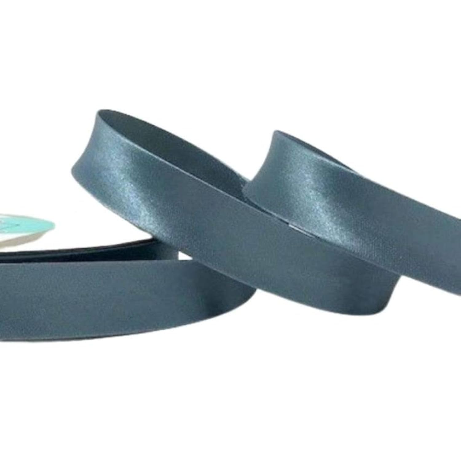 Plush Addict Single Fold Satin Bias Binding Tape for Sewing, Edging, Stitching, Hemming, Trimmings, Accessories, Outfits and Crafts - Antique Blue - 18mm Wide x 5 Metre