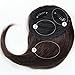 SARLA Black Brown Side Bangs Clip in Synthetic Hair Pieces Straight Bangs Extension for Women