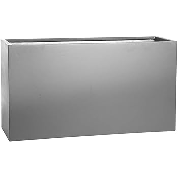 Amazon.com : Calistoga Tall Rectangle Fiberglass Planter, Brown, 48 Inch : Garden & Outdoor