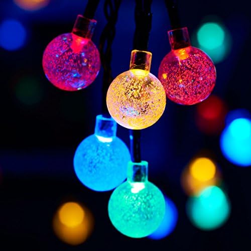 Solarstar [8 Mode 30LED 20ft] Solar Christmas String Lights Outdoor Multi-Color, Ball Lights Waterproof Decoration for Home, Garden, Patio, Party, Wedding, Christmas Tree, Halloween