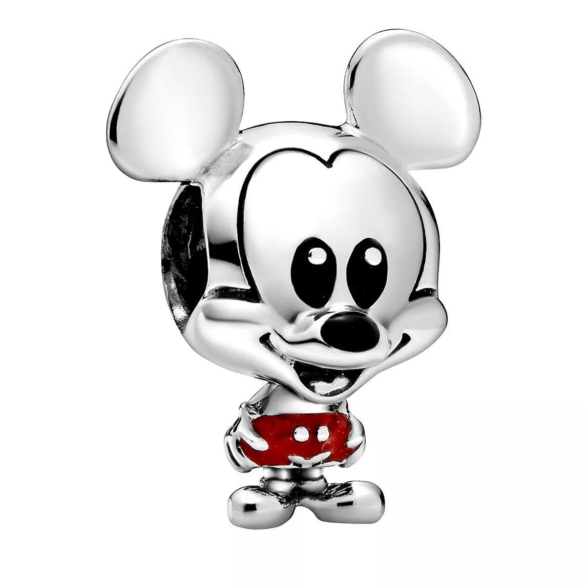Pandora Disney Mickey sterling silver charm with red and black enamel