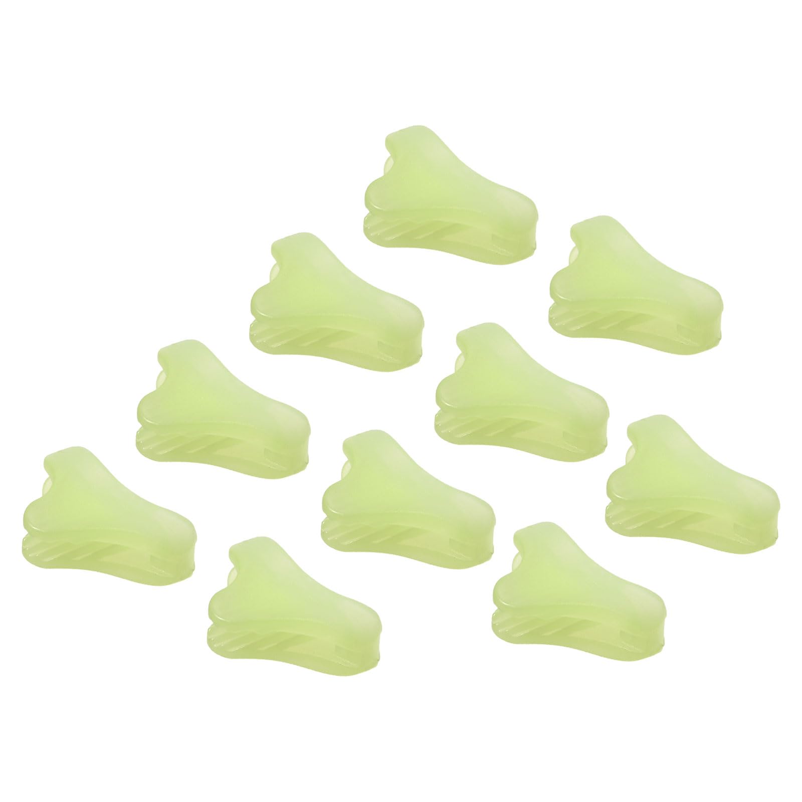 M METERXITY 20 Pack Triangle Rope Adjuster - Plastic Triangle Buckle Tent Rope Tensioner Night Security Cord Buckle, Apply to Camping (Fluorescent Green)