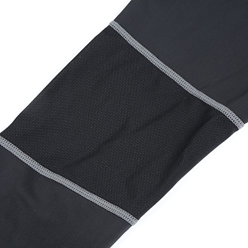 Men's Bike Pants 3D Padded Cycling Tights UV Protection Cycling Pants Night Safe Bike Tights Compression Pants Reflective Strip Quick Dry (US Size - L)
