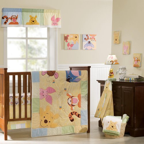 Disney Baby Peeking Pooh & Friends 7-Piece Crib Set