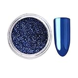 Oksale® Women DIY Mirror Powder Effect Chrome Nails Pigment Gel Polish (Blue)