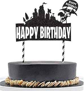 amazon com bestballoons fortnite video game cake topper 7 inch - fortnite cake topper amazon prime