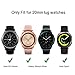 YiJYi Compatible for Samsung Galaxy Watch (42mm) Bands, 20mm Silicone Strap Sports Replacement Wristband Large Small for Galaxy Watch 42mm SM-R810/SM-R815,Gear Sport,Gear S2(5 Pack-S/M(6