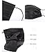 50 Pcs 3-Ply Disposable Earloop Face Masks Dust Filter Mouth Cover (Black)