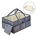 Atlas Trails - Baby Diaper Caddy Portable Organizer - Changing Table Nursery:Large Storage Basket Tote. Must Have Nursery Bag for Craft. Perfect Newborn Shower Registry 15x9.5x7.5in(Earth)