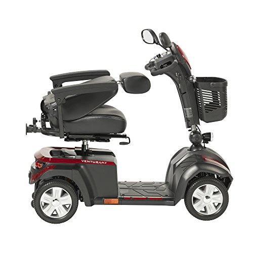 Drive Ventura Power Mobility Scooter, 4 Wheel, 18" Captains Seat & FREE Medical Utility Bag Black! - #VENTURA418CS