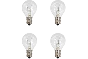 HARAQI 4 Pack Wax Warmer Bulbs,20 Watt Bulbs for Middle Size Scentsy Warmers,G30 Globe E12 Incandescent Candelabra Base Clear Light Bulbs for Candle Wax Warmer