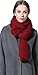 NEOSAN Women Men Winter Thick Cable Knit Wrap Chunky Warm Scarf Wine Red Hor