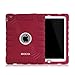 Honeycase Extreme-Duty Military Transformer Hybrid Shockproof & Drop Rresistance Anti-slip Soft Silicone Case Cover for iPad 2 / for iPad 3 / for iPad 4(Wine Red)