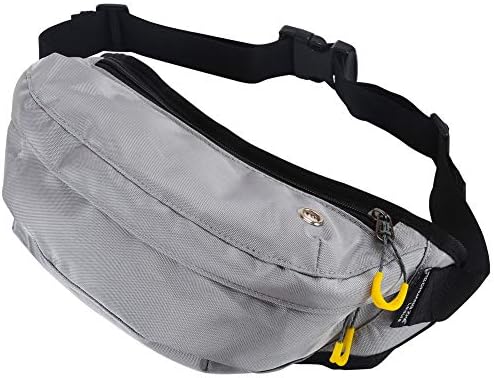 Koogoo Bum Waist Fanny Bag Waterproof Pockets Travel Hiking Outdoor Sport Bum Bag Holiday Money Hip Pouch Sports Running pack