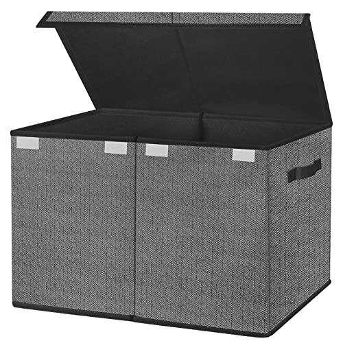 Large Toy Box Chest Organizer Bins for Boys Girls Kids, Collapsible