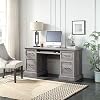 BELLEZE Modern 62 Inch Executive Home Office Computer Desk Table with Two Storage Drawers, Two File Drawers, Slideout…