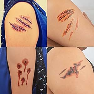 tattoo scars stickers fake halloween looks tattoos temporary mischievous film 5pcs hurt prime sticker banggood tattoo scars stickers fake halloween looks tattoos temporary mischievous film 5pcs hurt prime sticker banggood
