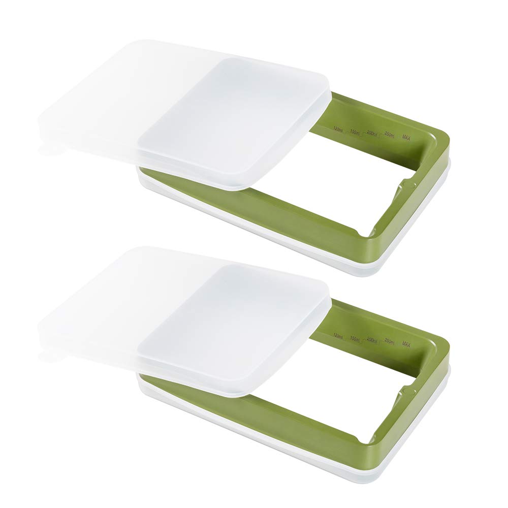 2 PCS Metal Resin Tanks Vats for ELEGOO Mars 3D Printer with FEP Pre-installed and 2 Lids Resin Vat for ELEGOO Mars Anycubic Photon