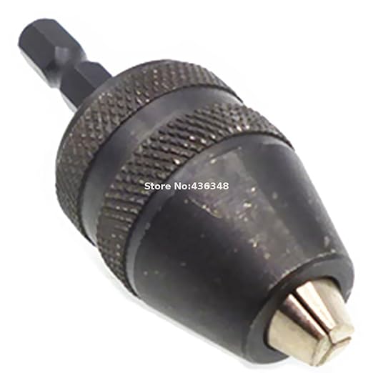 Generic Keyless Chuck 1/4 Hex Shank Clamping 0.5-8mm Keyless Drill Chuck Multi Grinder Converter Cordless Screwdrivers Drivers Drills