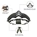 Unigear Half Face Lower Mask Foldable Mesh Adjustable Tactical Metal Steel Mask for Airsoft/Hunting/Paintball/Shooting (OD-Green-1)