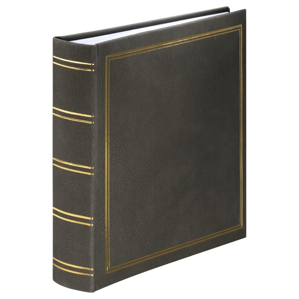 Hama London Photo Album, Memo, 100 White Pages, 200 Photos, Grey