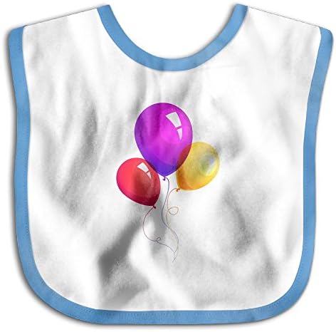 Balloons Bibs Saliva Towel Cute Baby Boy Girl Skin-friendly Towel RoyalBlue