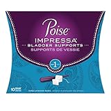 Poise Impressa Incontinence Bladder Supports Size 1, 10 Count (Pack of 4)