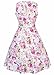 Women Vintage 1950s Spring Garden Party Dress for Women Sleeveless Rose Print