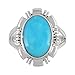 925 Sterling Silver Ring with Genuine Turquoise Sizes 5 to 12