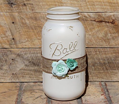 Extra Large Rustic Cream Mason Jar